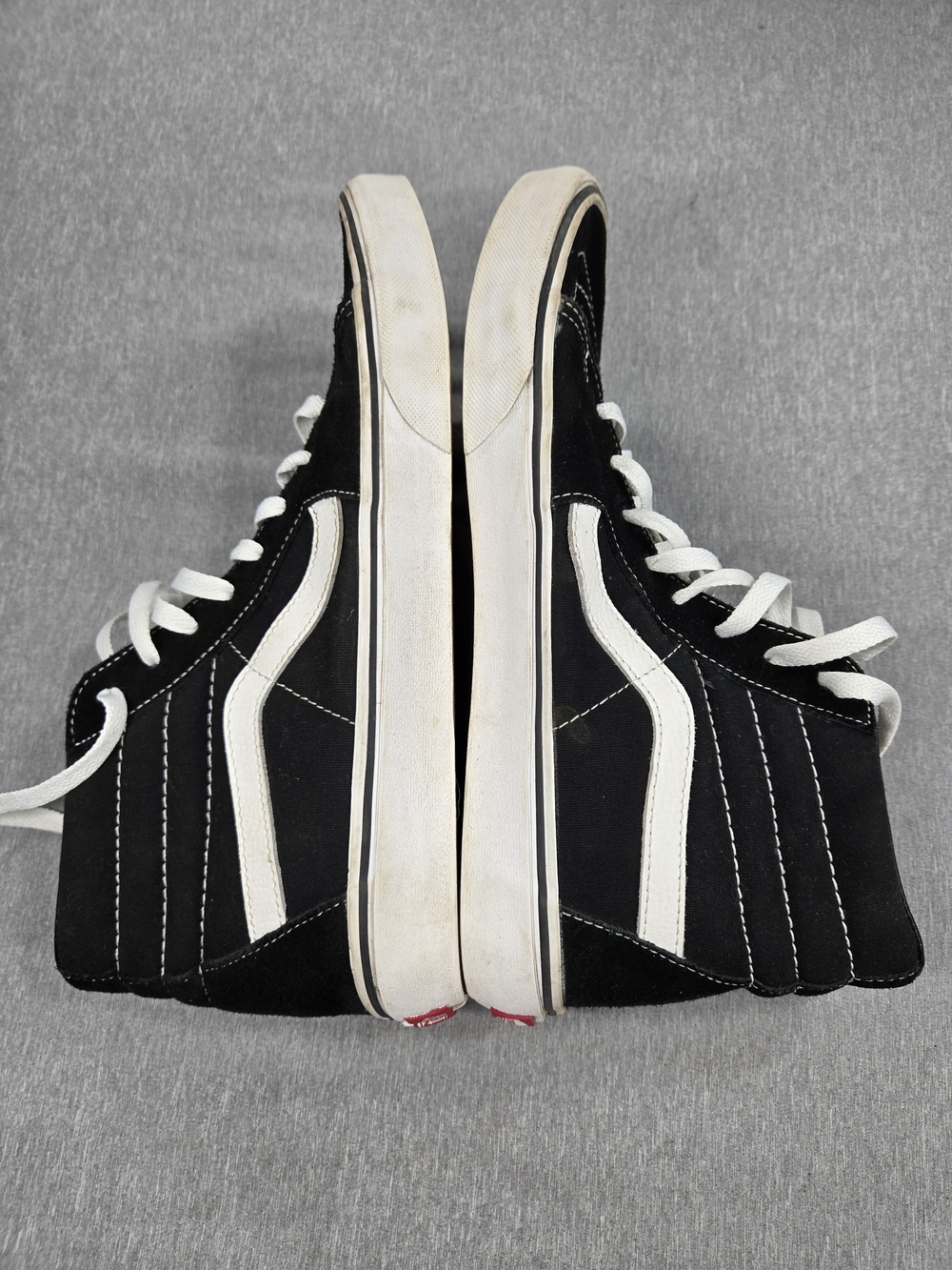 Vans Sk8-Hi Black/White High-Top Skate Shoes - Picture 7 of 11